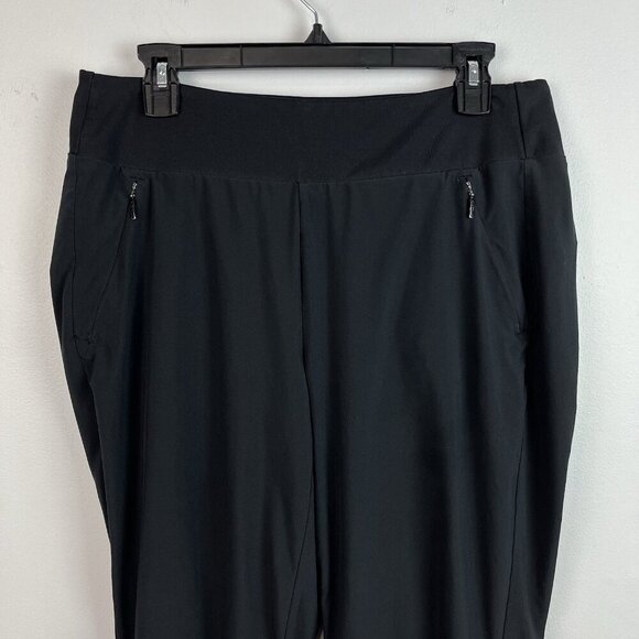 Athleta Trekkie North Jogger Pants Size 12 Black Pockets Athleisure Gorpcore - Picture 2 of 13